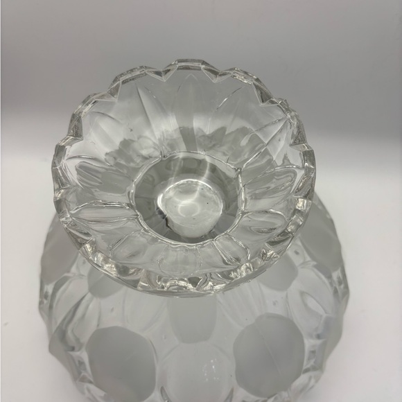 Vintage Crystal Elegant Clear Glass Decorative Bowl - Picture 5 of 8